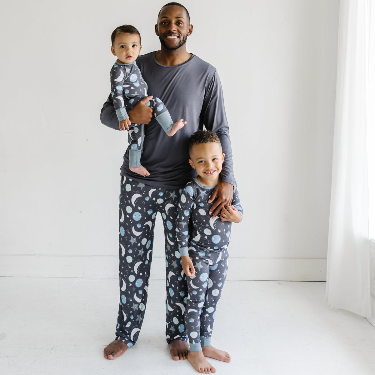 Take a look at our exciting line of Blue To the Moon & Back Men's Pajama  Pants Little Sleepies . Unique Designs You'll Never find anywhere else